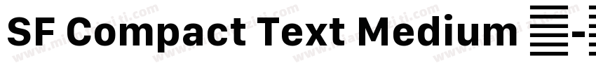 SF Compact Text Medium 语字体转换